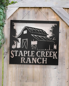 metal barn sign 