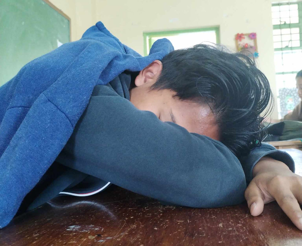 Ganito, oh! Pwede rin naman na nakahiga ka sa iyong comfy bed. Hehehe.