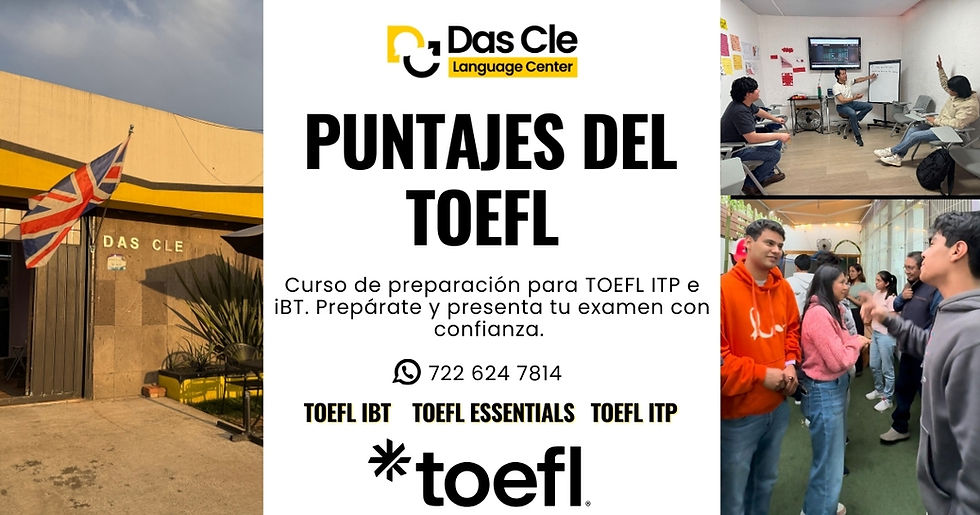 Guía para interpretar los puntajes del TOEFL iBT, TOEFL ITP y TOEFL Essentials