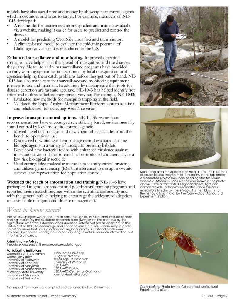 Controlling Mosquitoes (NE1043 20092014)