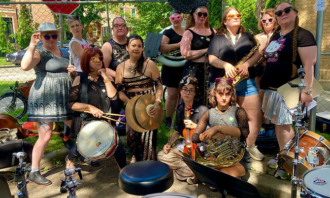 Chicago's glam street marching band for people of marginalized genders 