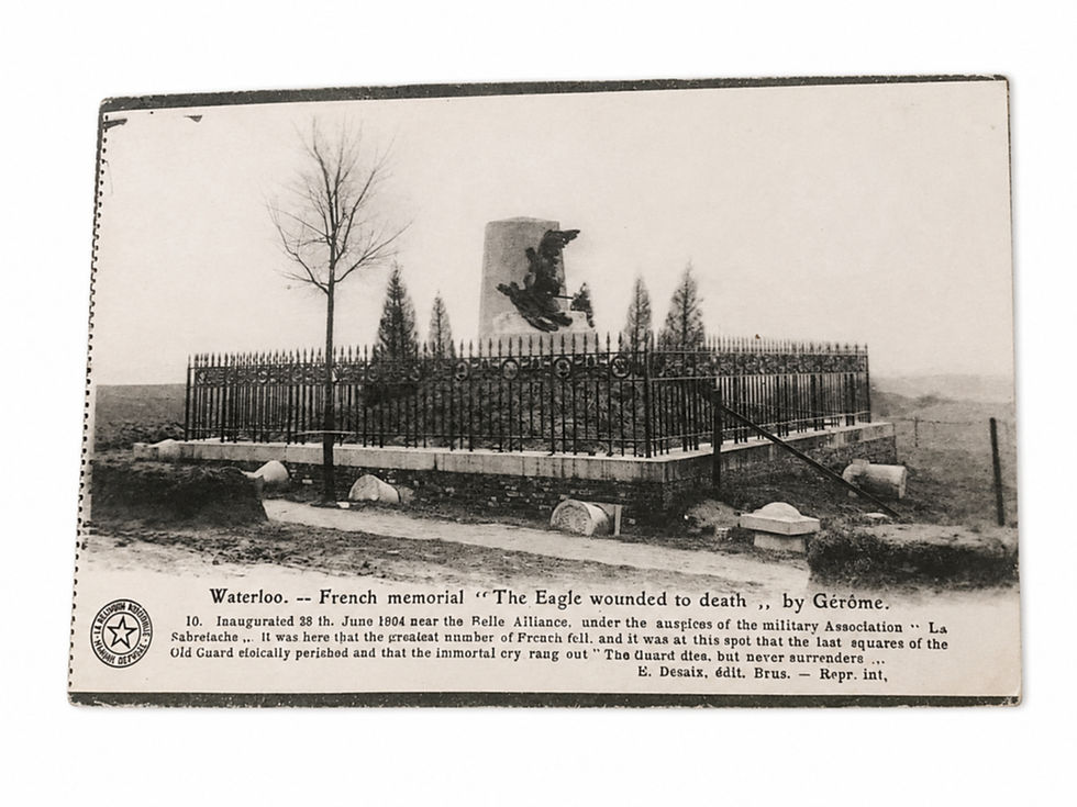 vintage photograph of a war memorial