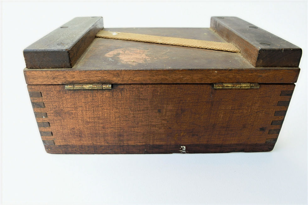 Thumbnail: Old Wooden Portable First Aid Box