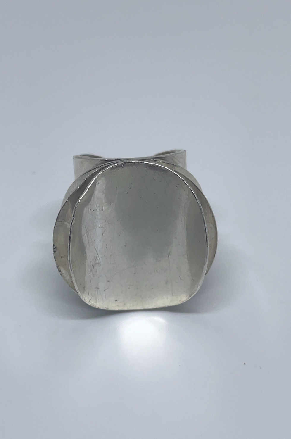 Thumbnail: silver mid century design ring