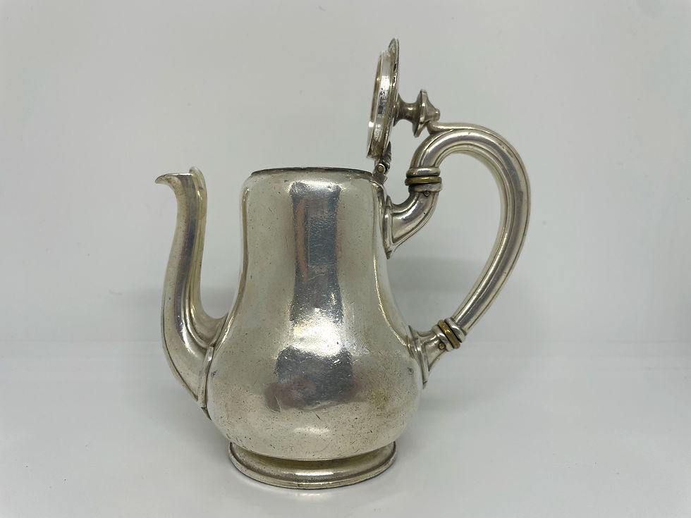 Vintage silver plate coffee pot