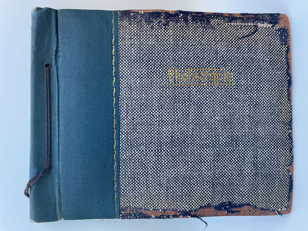 Thumbnail: vintage blue postcard album
