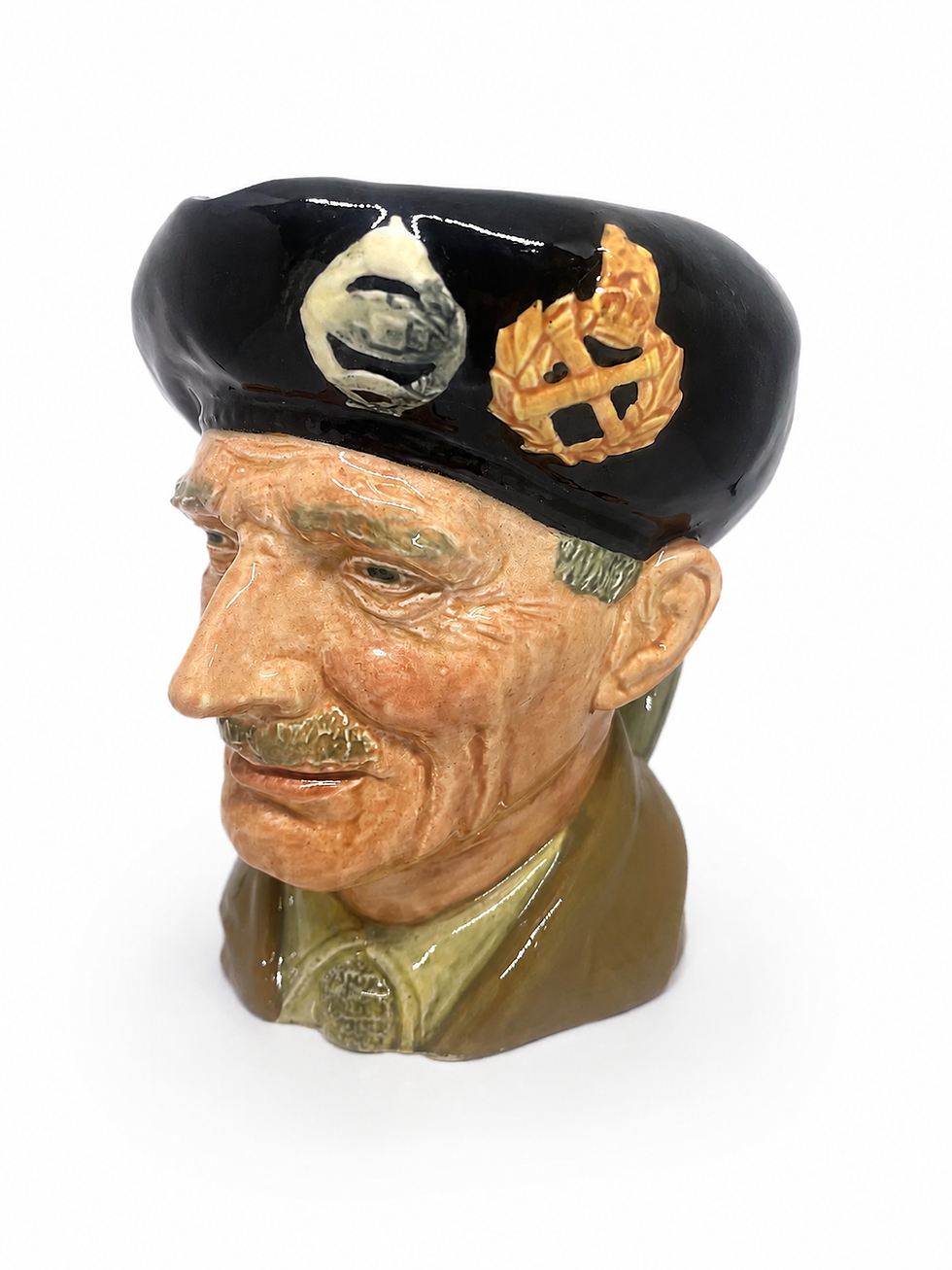 Vintage toby jug of an army officer