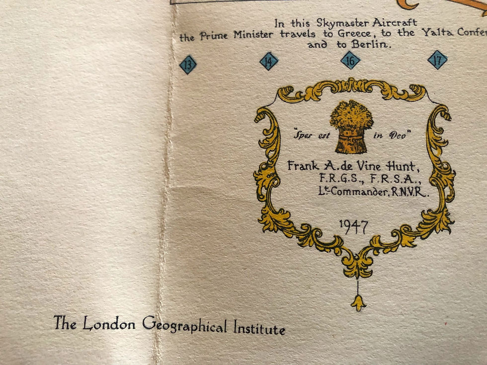Thumbnail: Winston Churchill foldable travel map