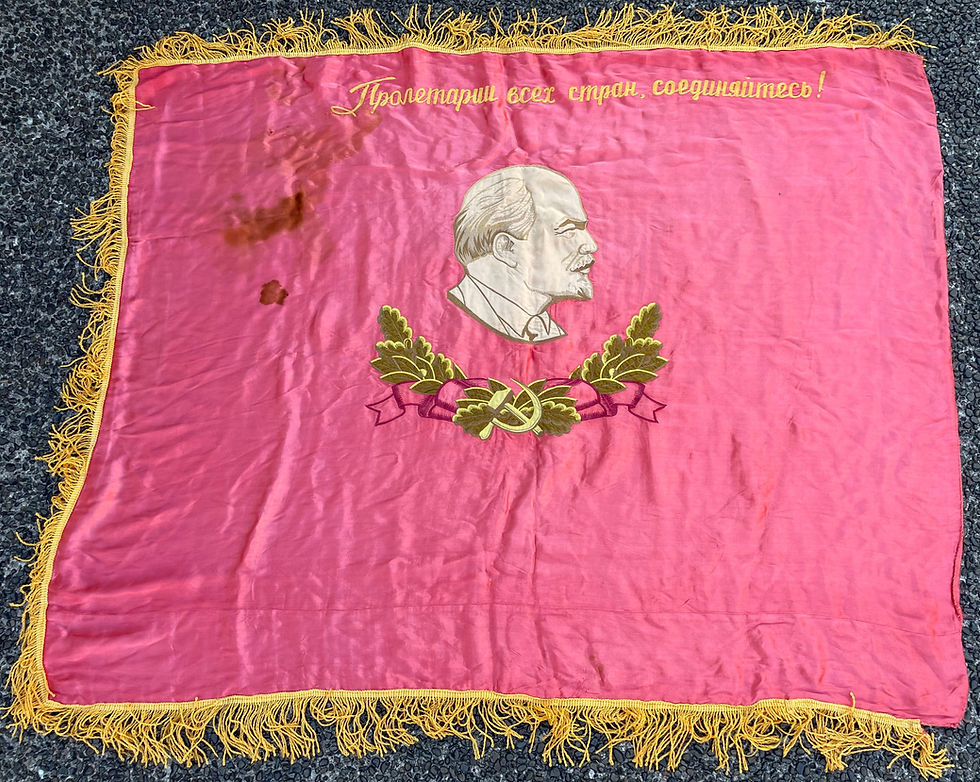 Soviet Union Silk Banner