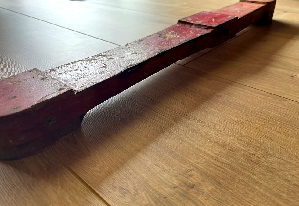 Thumbnail: wooden red foundry mould