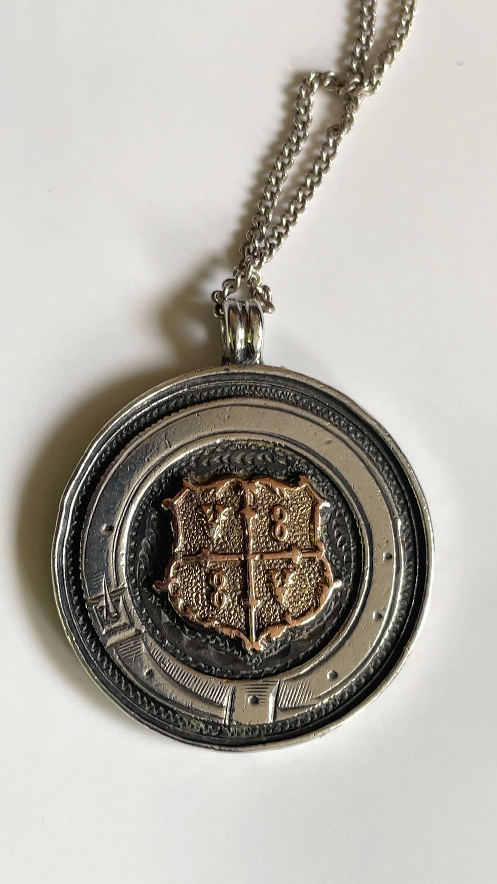 silver pocket watch fob