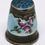 Thumbnail: Sterling Silver and Enamel Thimble with flower design