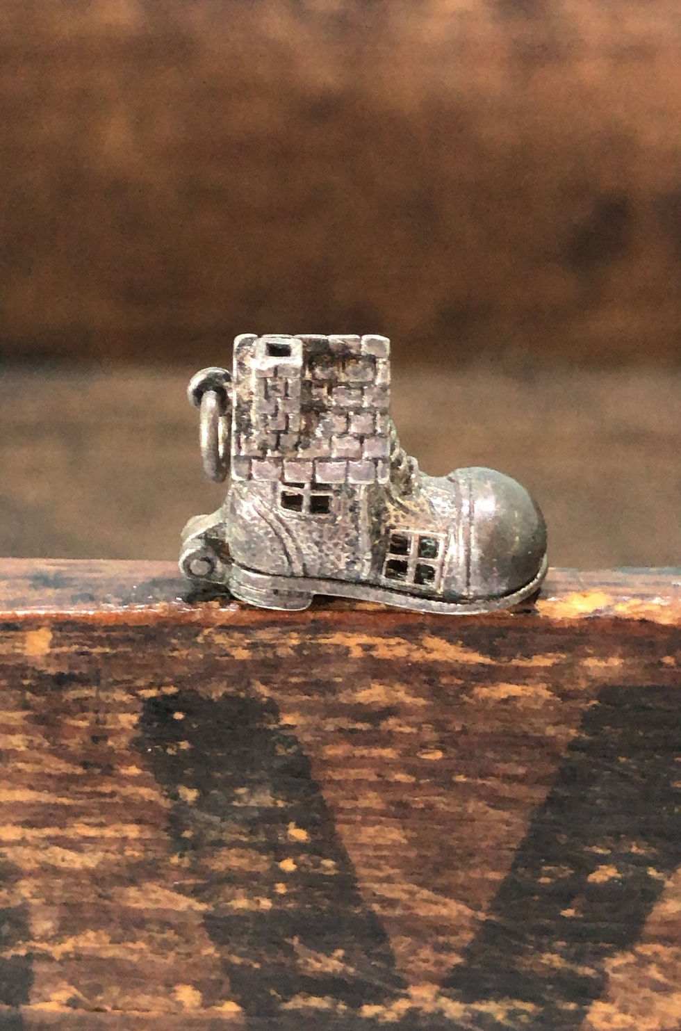 silver boot charm