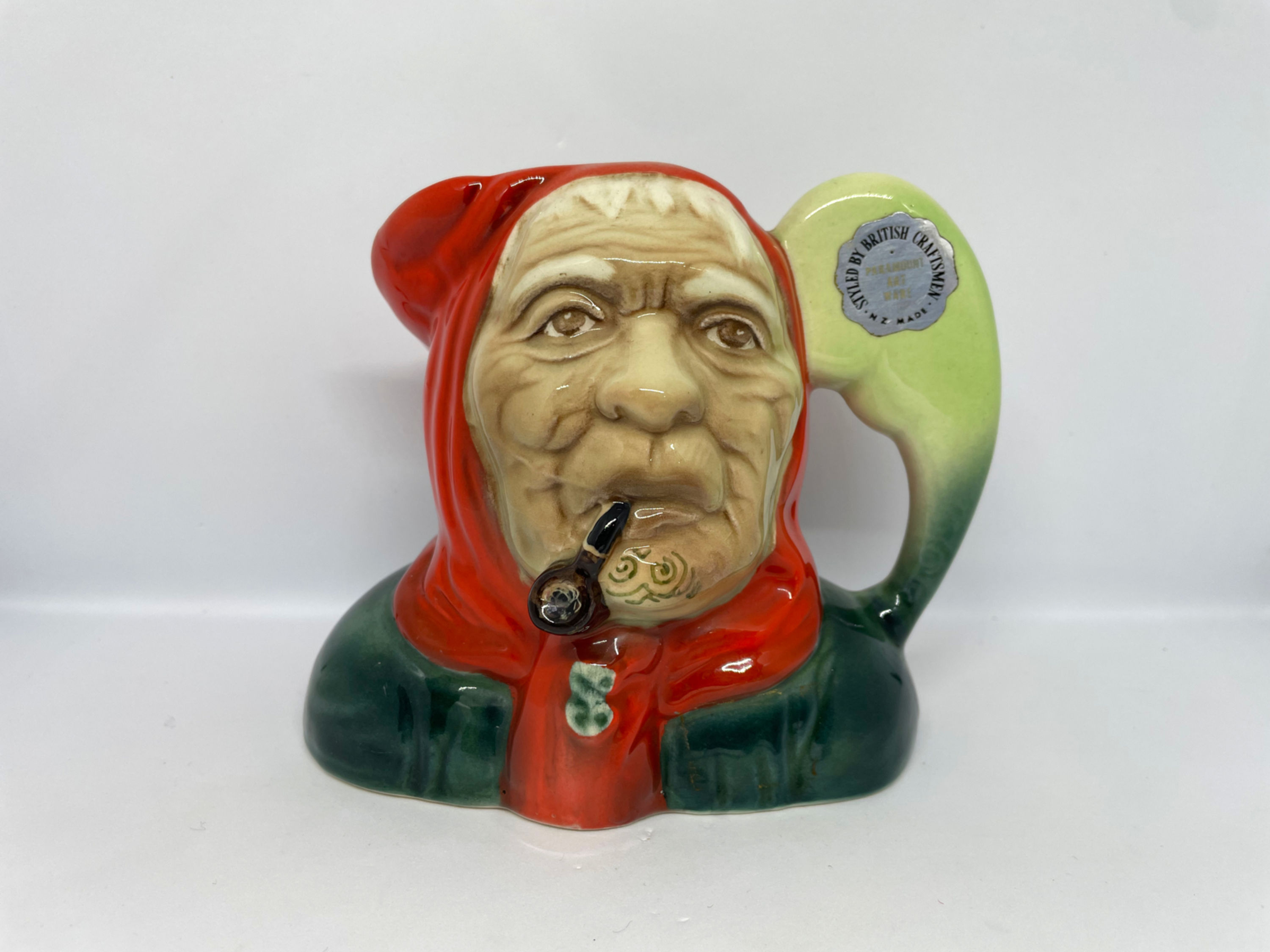 vintage maori woman shaped cup