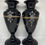 Thumbnail: Pair of black gothic vases