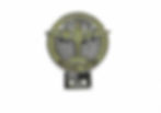 circular chrome vintage car badge
