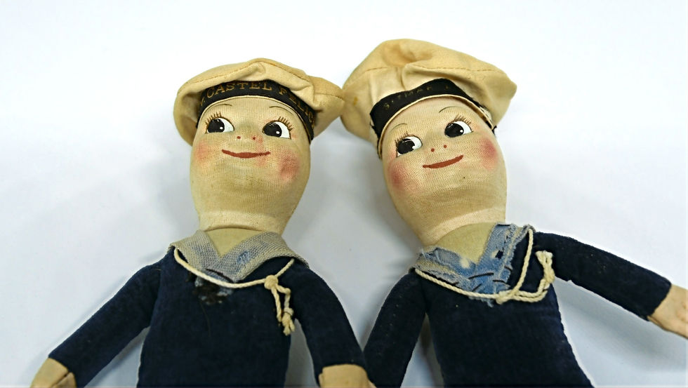 Pair of Mid Century Sailor Dolls