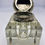 Thumbnail: Facet Cut Glass and Silver Plate Inkwell