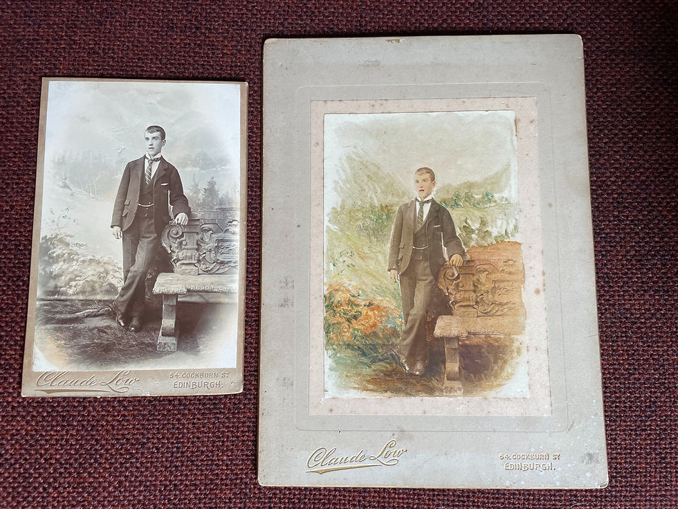 Two antique CDV cards