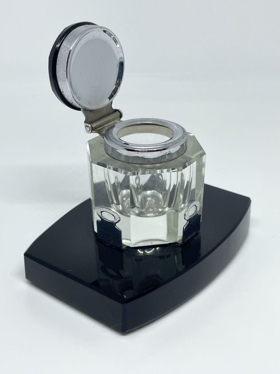 Art Deco glass Inkwell