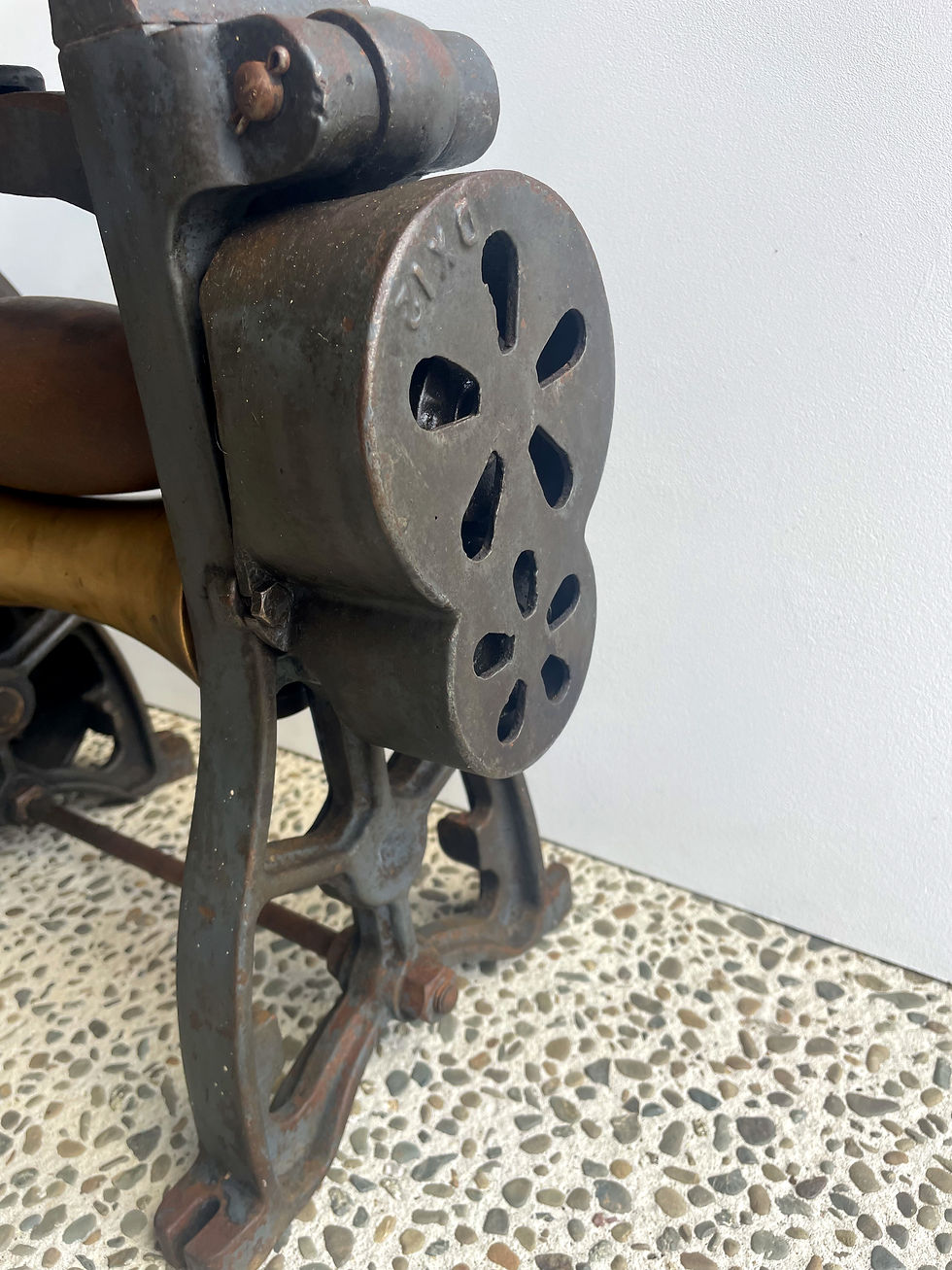 Thumbnail: vintage leather workers mangle