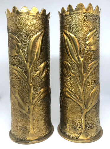 Trench Art Shell Matching Pair | Patina Theory