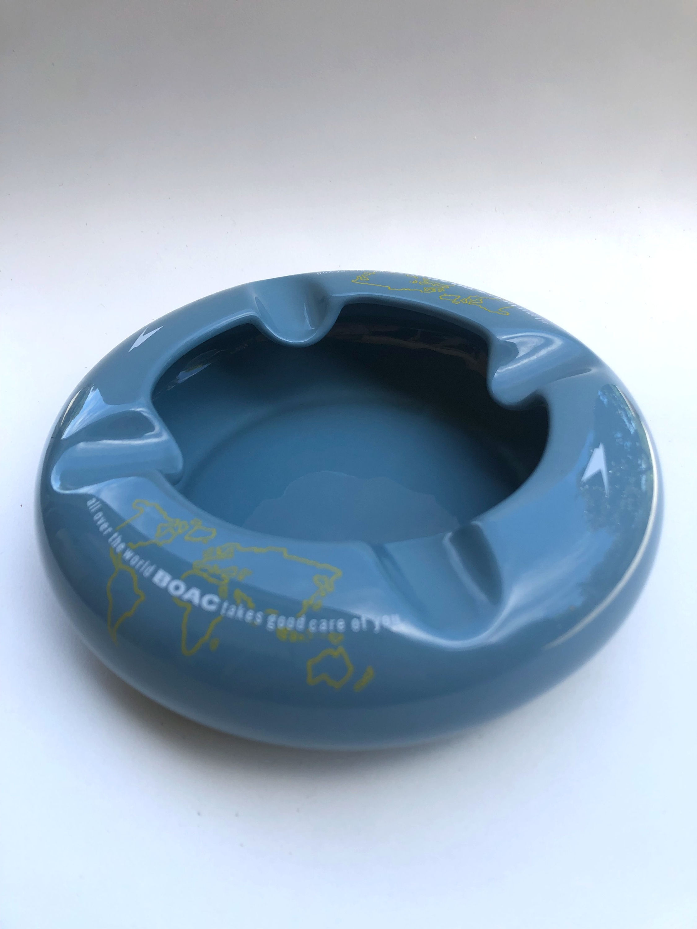 1960's Blue Ashtray