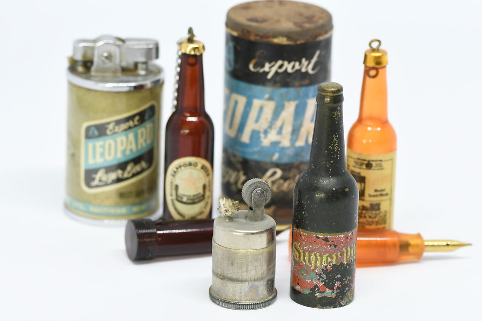 Alcohol Related Miniature Pens and Lighters