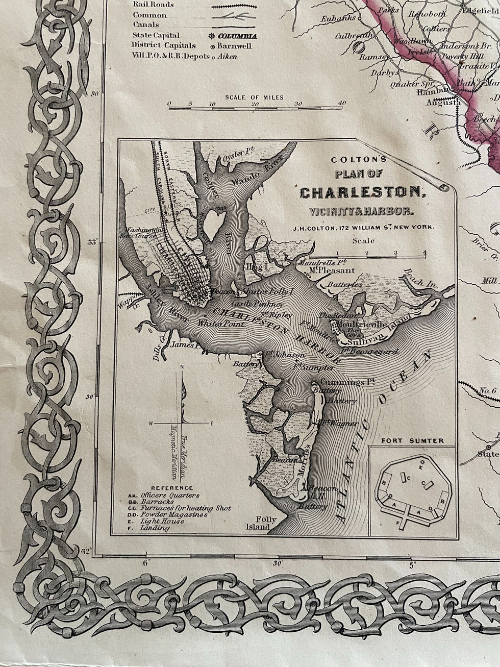Thumbnail: Vintage map of South Carolina