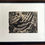 Thumbnail: Framed art nouveau style black and white print