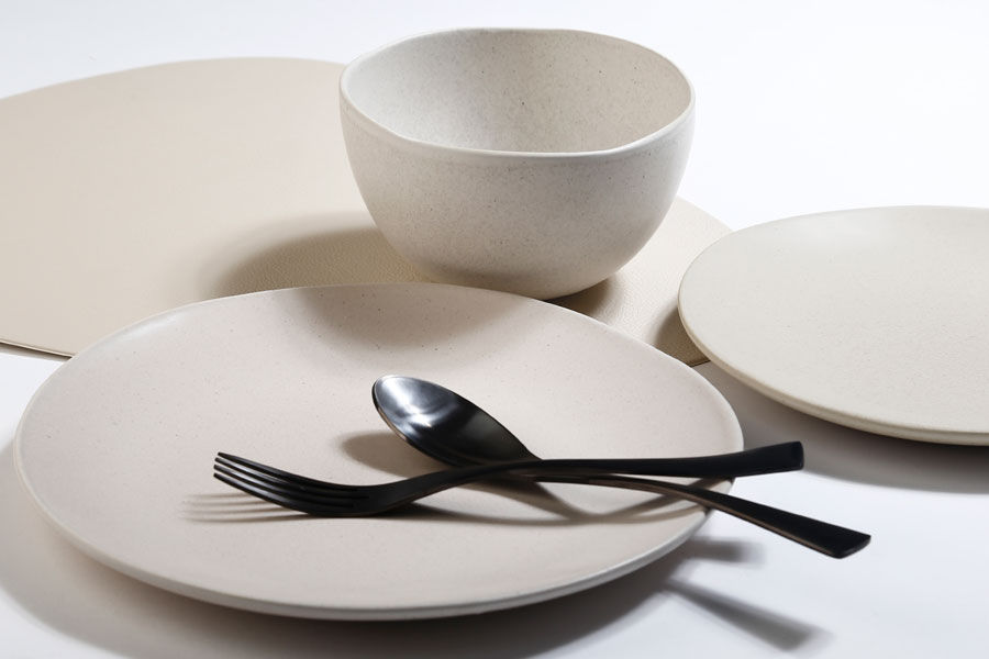 סט אוכל Stone Wary Cream – סט 18 חלקים