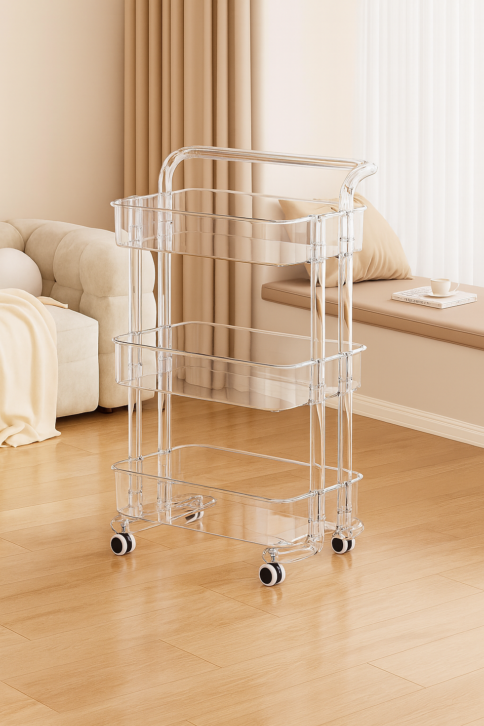 עגלת שירות שקופה – Crystal Flex