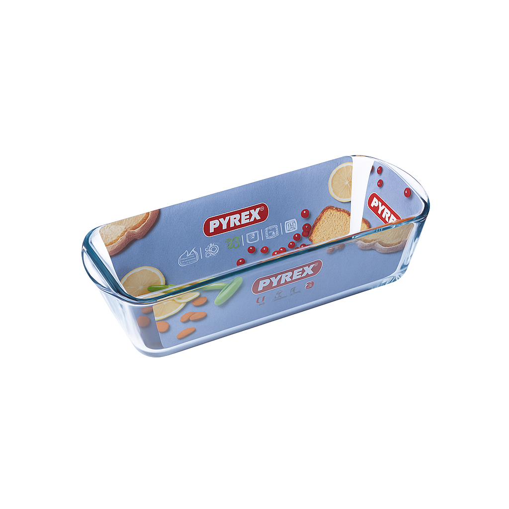 תבנית אינגליש קייק זכוכית פיירקס (PYREX) 8×12×28 ס"מ – לאפייה מושלמת ואחידה