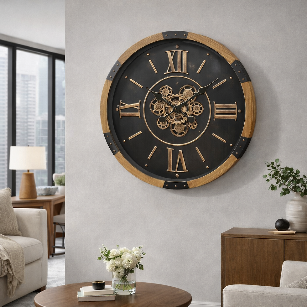 الصورة المصغرة: שעון קיר Chrono Iron Wood