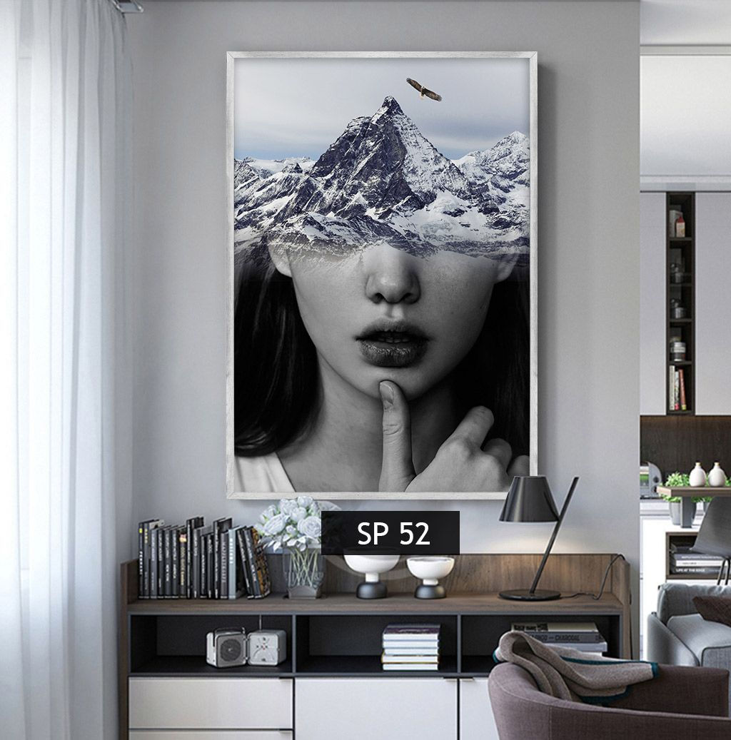 תמונות-אישה והרים