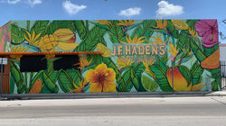 Tropical Themed Mural by DaveL 2021.