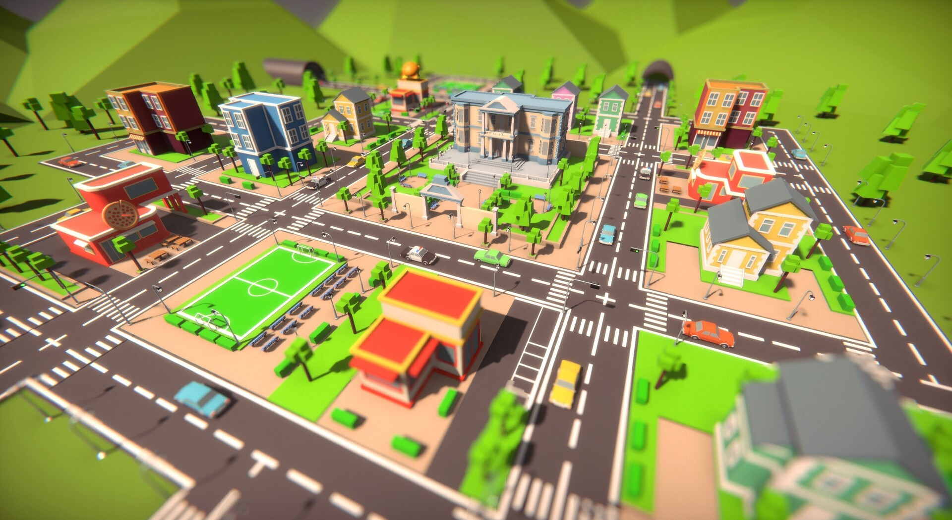 The Pastel Town | Unity Templates