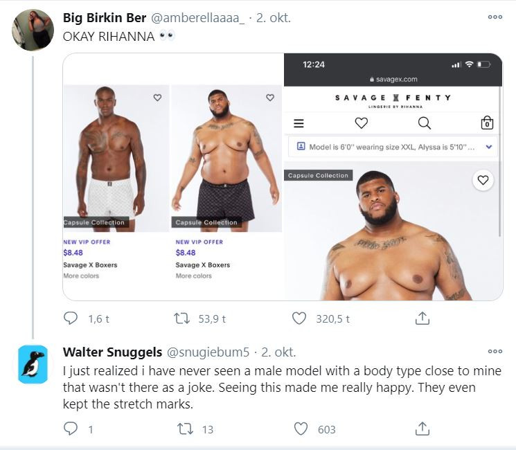 Savage X Fenty Size Inclusivity For Men Savage X Fenty Size Inclusivity For Men