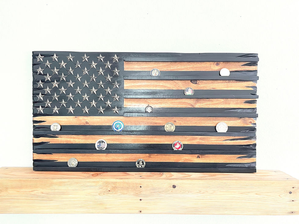 Thumbnail: American Flag Challenge Coin Holder 
