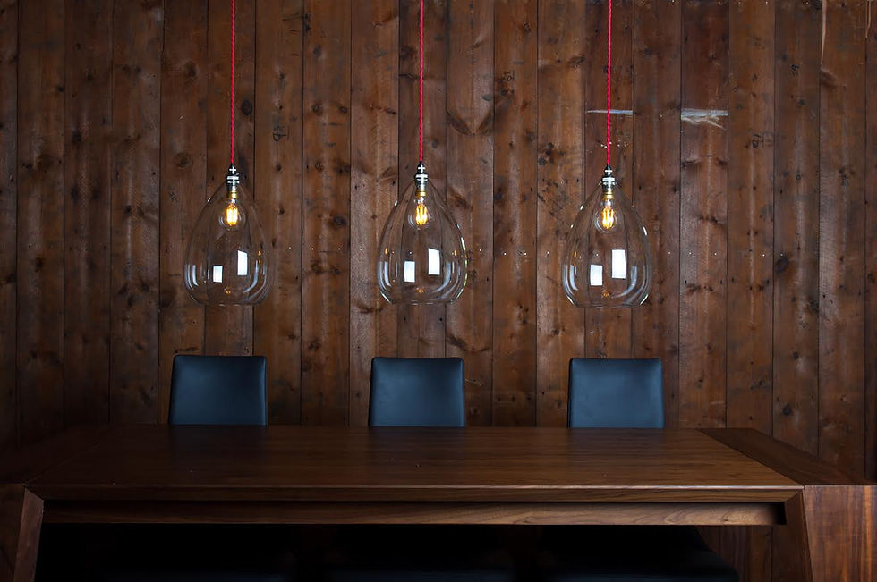 Glass pendant lights