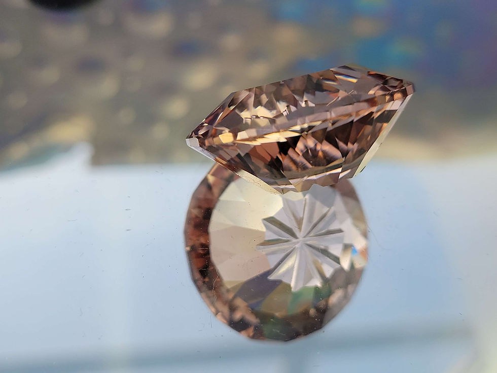 Thumbnail: 46ct Morganite Concave Cut