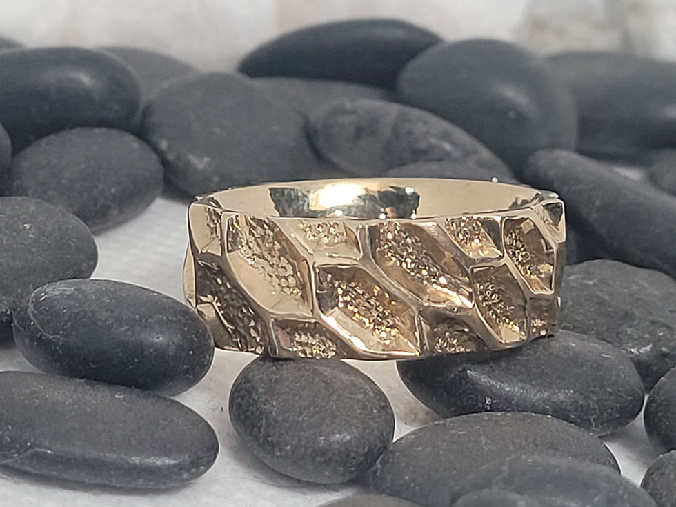 Thumbnail: 14k yellow gold Geometric Band