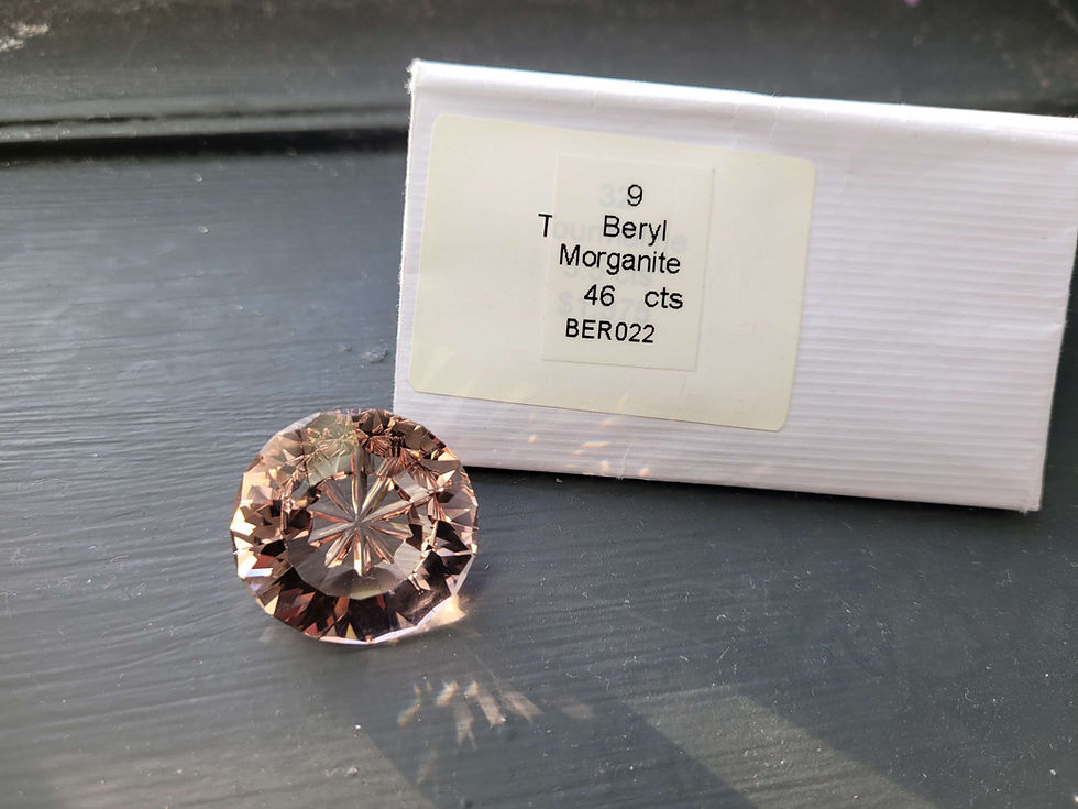 Thumbnail: 46ct Morganite Concave Cut