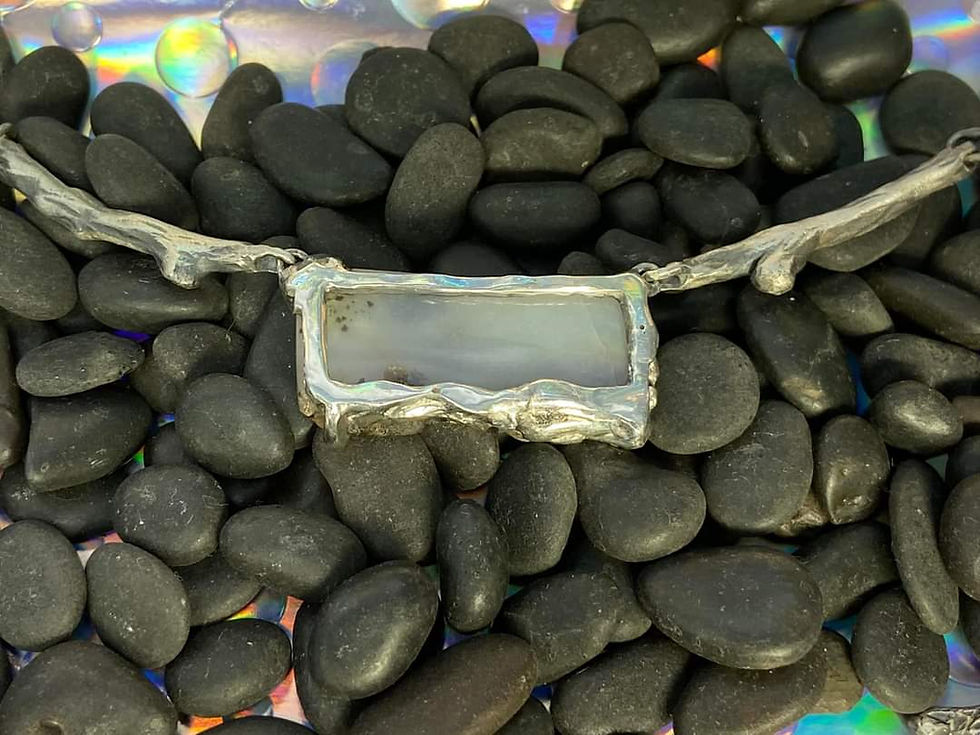 Thumbnail: Dendritic Agate Necklace with Branches