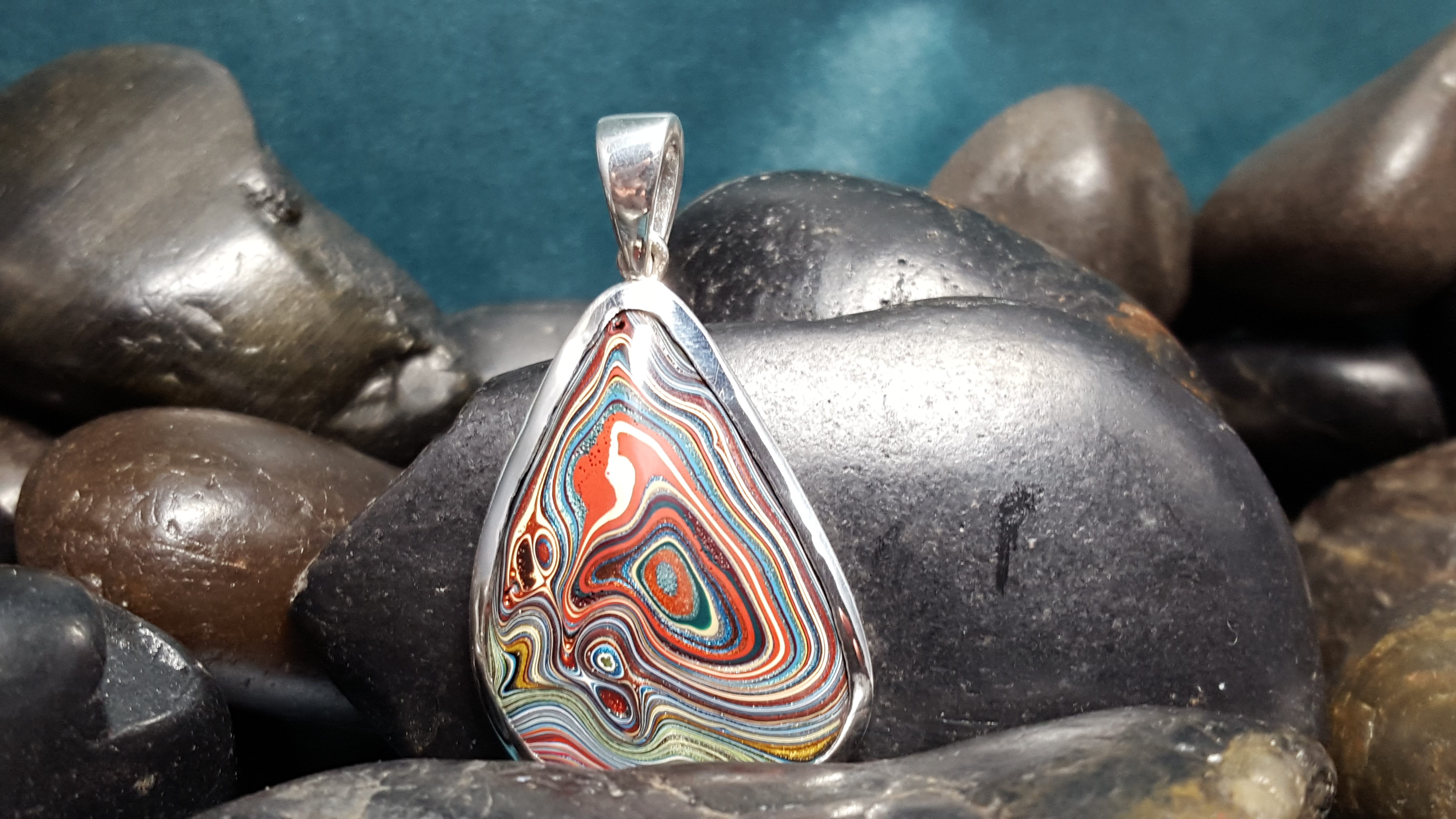 Jewelry Set in Stone Michigan Fordite History of Fordite