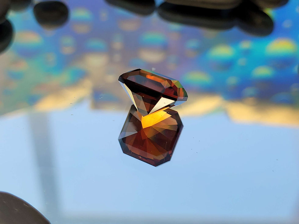 Thumbnail: 14.75ct Red brown Zircon