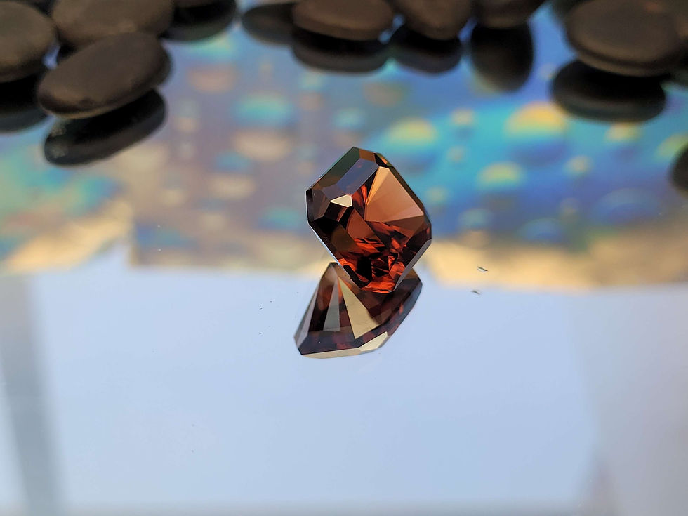 Thumbnail: 14.75ct Red brown Zircon