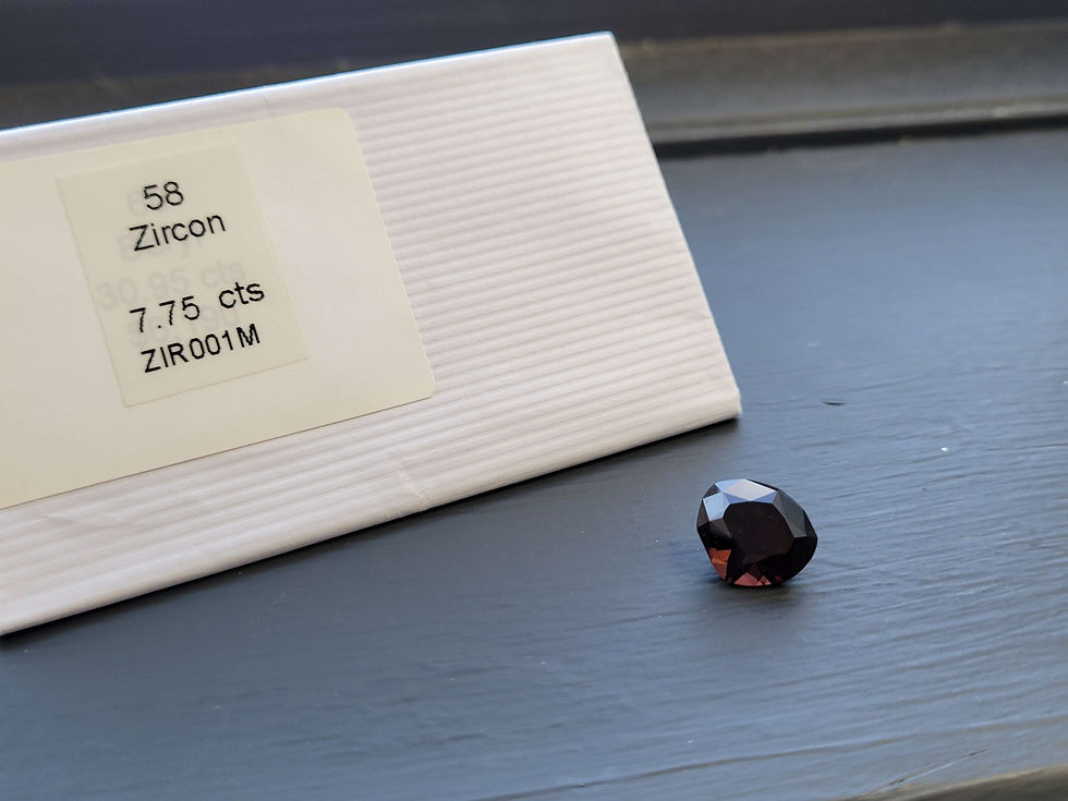 Thumbnail: 7.75ct Dark red Zircon