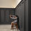 Thumbnail: w120 in hallway painted black with multiple profiles to create panel effect