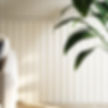 W116 3d wall panel painted in cream installed in a lounge